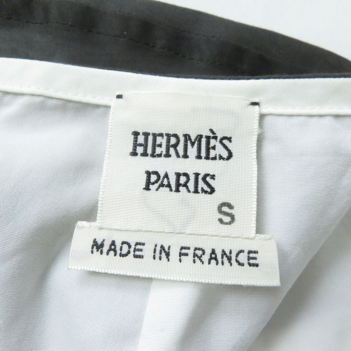 HERMES skirt Outer: 100% cotton, Lining: 100% cotton Gray type Women 34  d