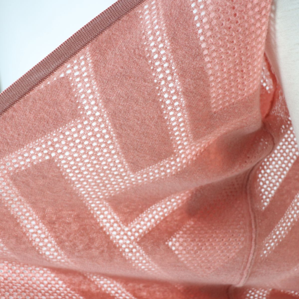 HERMES cardigan Main: 63% wool, Main: 27% nylon, Main: 10% cashmere, Part: 96% silk, Part: 3% nylon Coral pink Women 36  d
