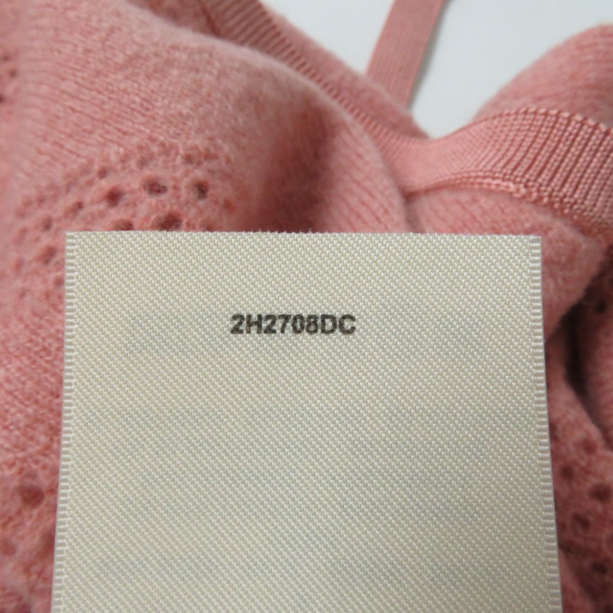 HERMES cardigan Main: 63% wool, Main: 27% nylon, Main: 10% cashmere, Part: 96% silk, Part: 3% nylon Coral pink Women 36  d