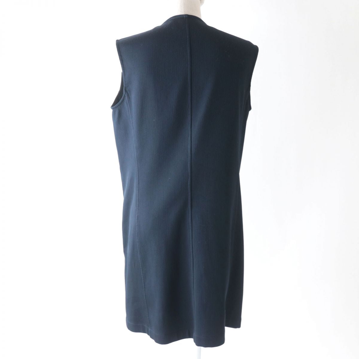 HERMES Best Main: 100% cotton, Part: Lamb leather, Lining: 100% cotton Navy Women 40  d