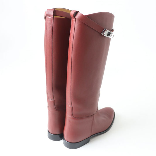HERMES boots Main: Leather Red type Women 38  d