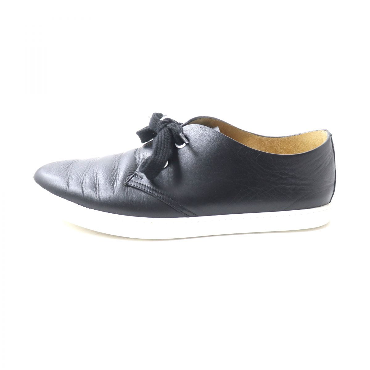 HERMES sneakers Main: Leather Black x white Women 39.5  d