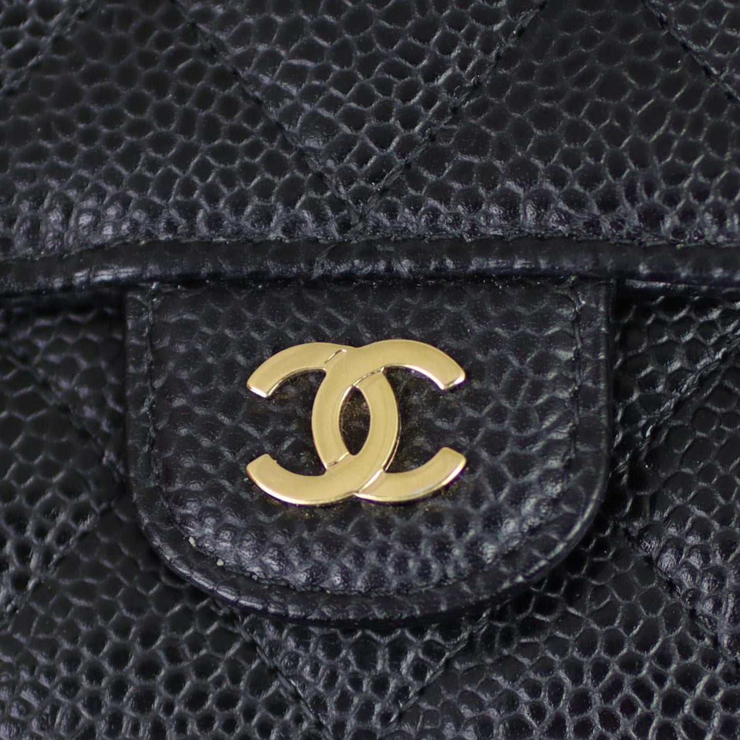 Chanel Classic Flap Long Wallet | Black Gold Hardware