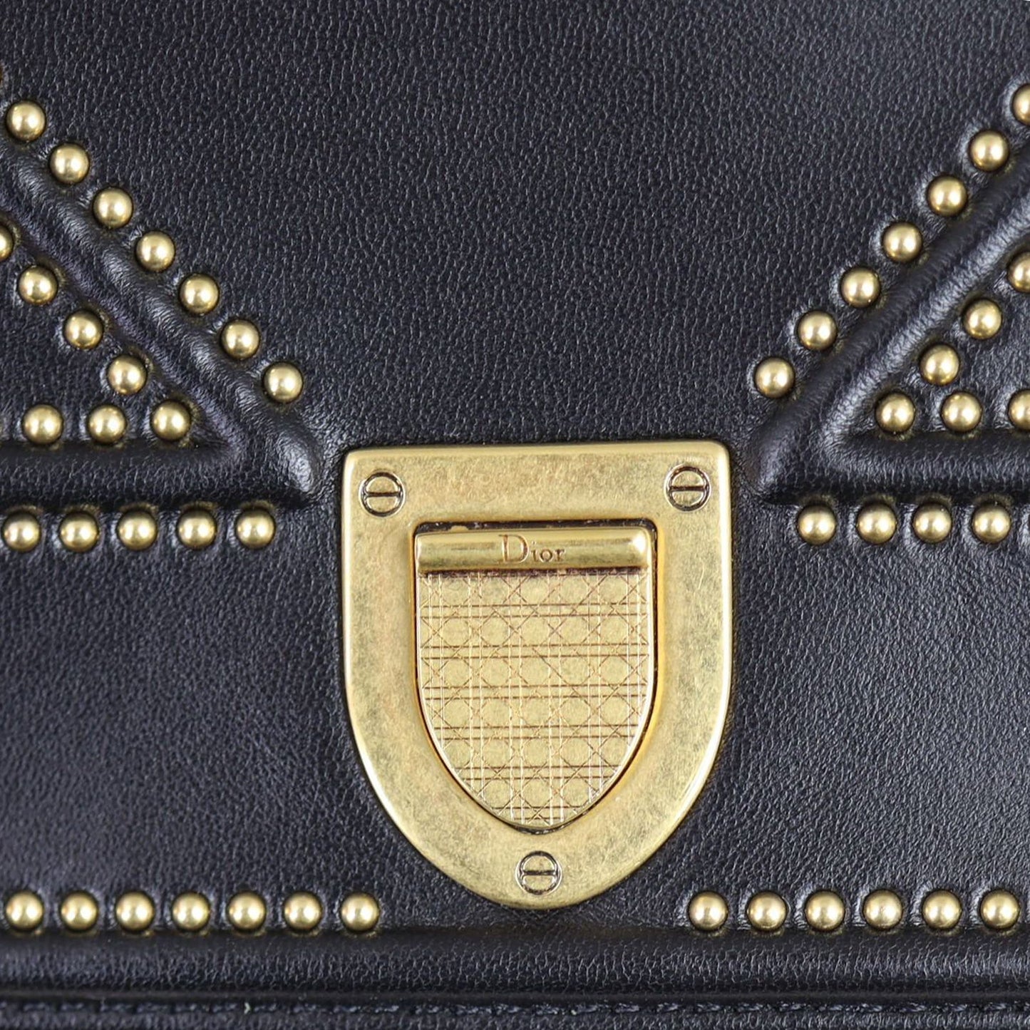 Dior Diorama Studded Wallet on Chain