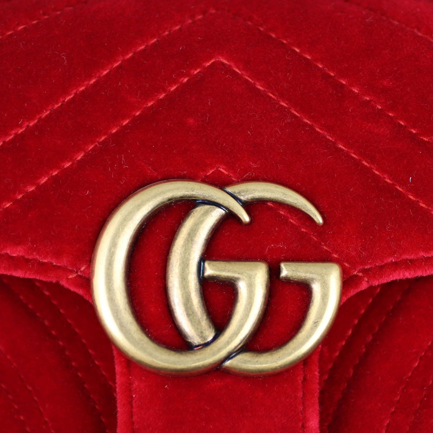 Gucci GG Marmont Velvet Mini Shoulder Bag