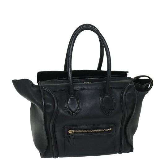 Luxury CELINE Luggage Phantom Tote Bag Leather Black  hk1138