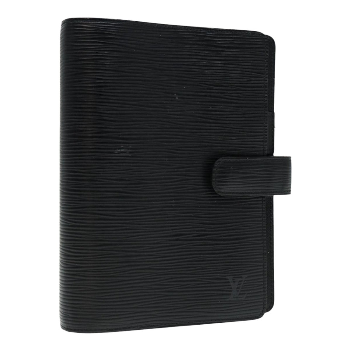 LOUIS VUITTON Epi Agenda MM Day Planner Cover Black R20042 LV Auth hk1595