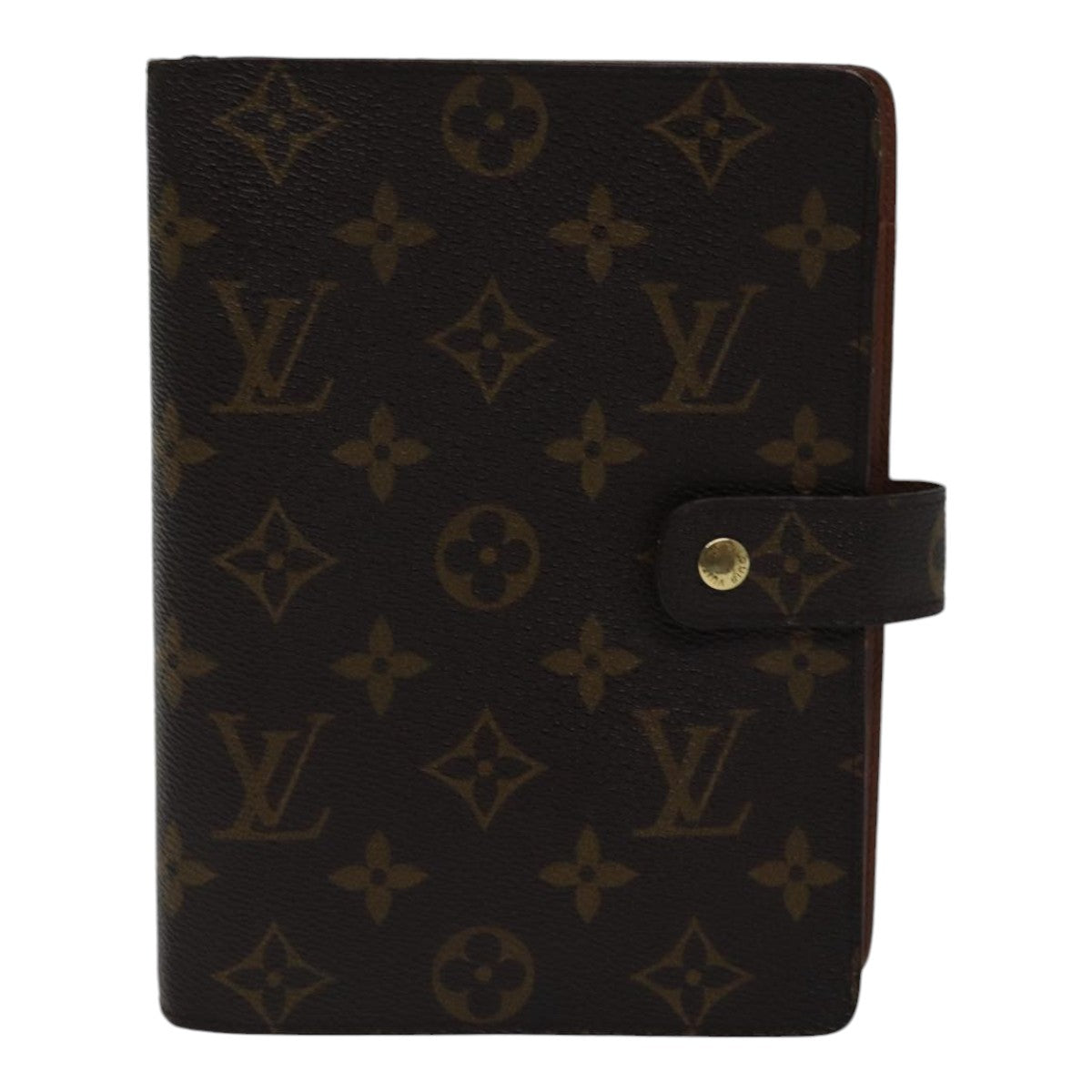LOUIS VUITTON Monogram Agenda MM Day Planner Cover R20105 LV Auth hk1596