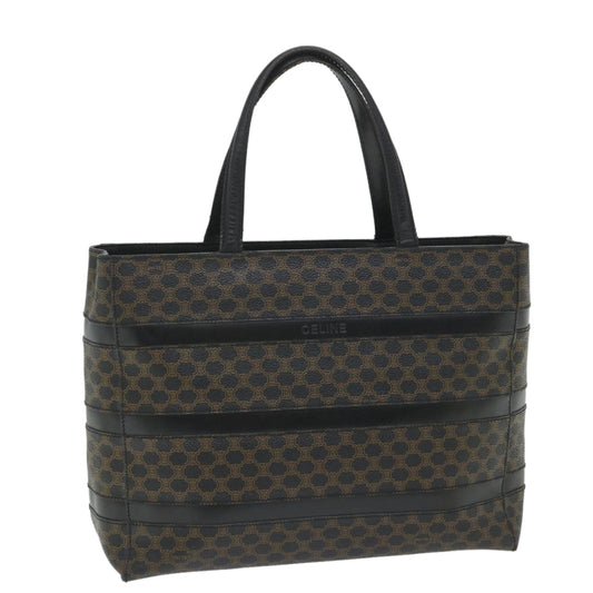 Luxury CELINE Macadam Canvas Tote Bag PVC Leather Black  hk888