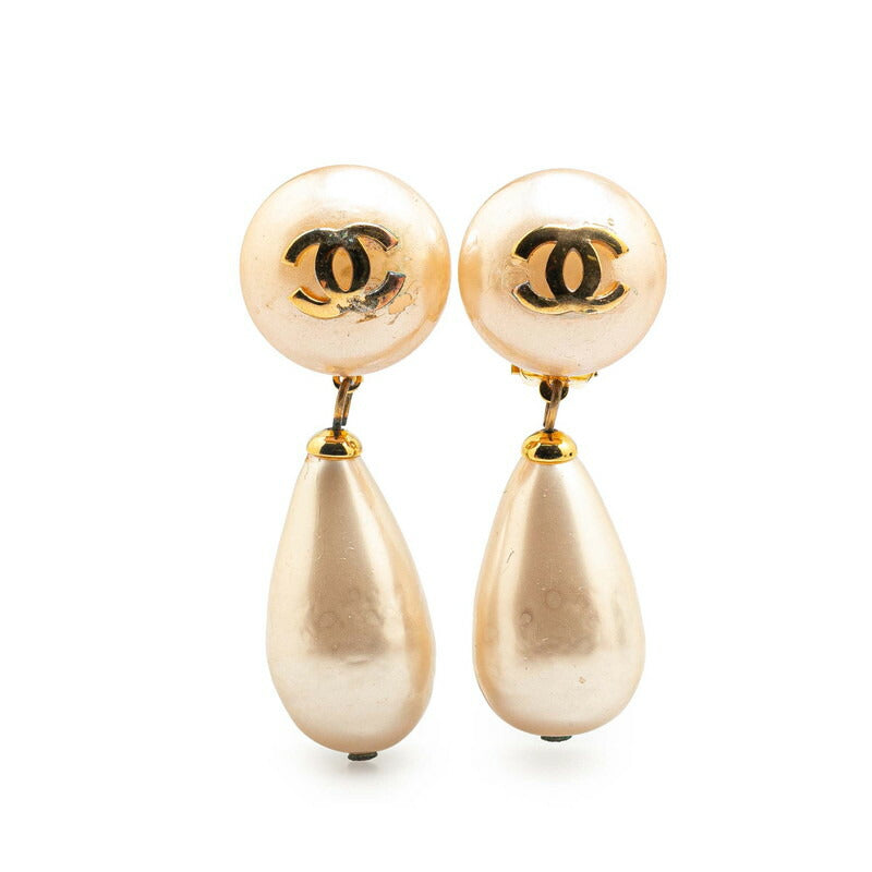 Chanel Coco Mark   Pearl Earrings