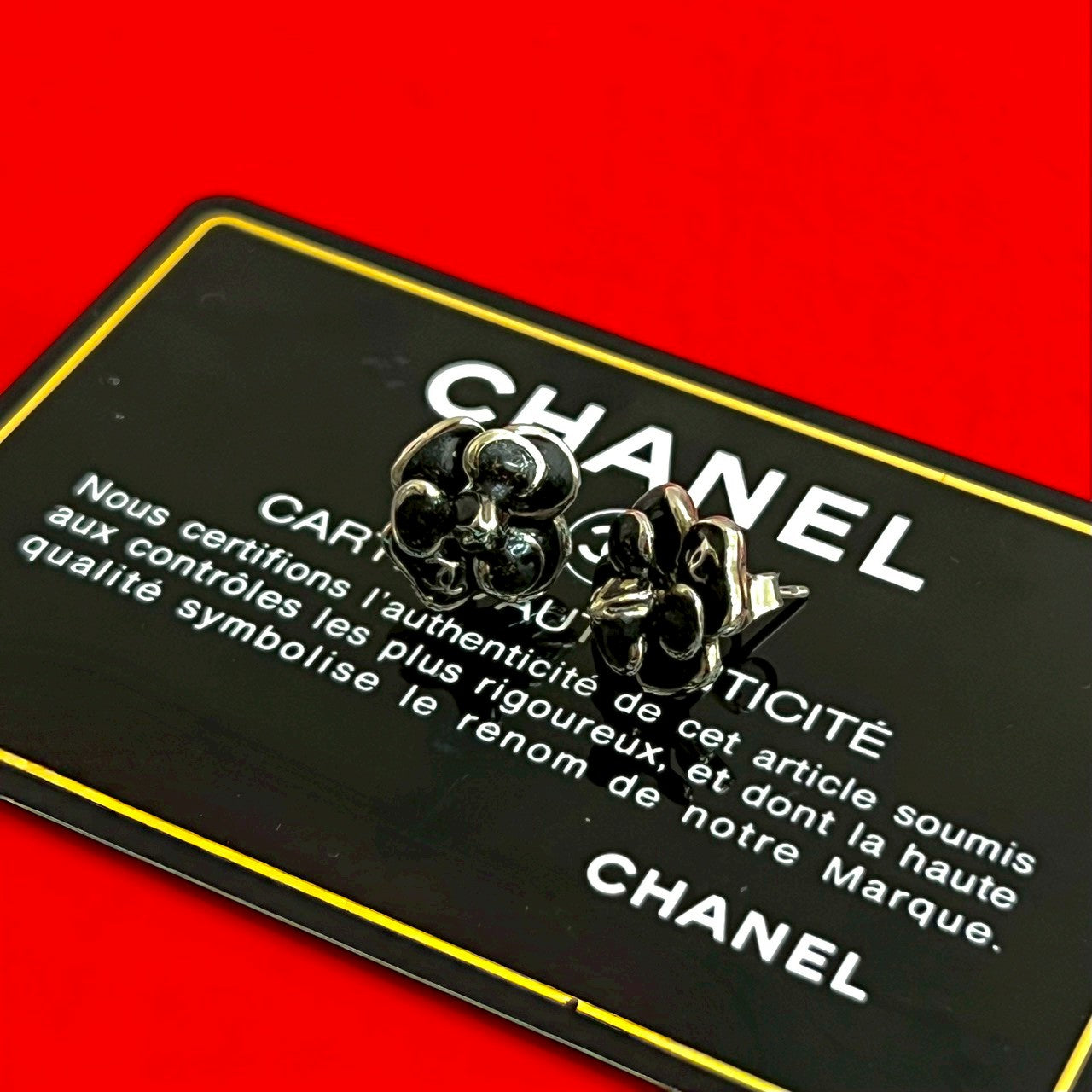 Chanel Camellia Earrings