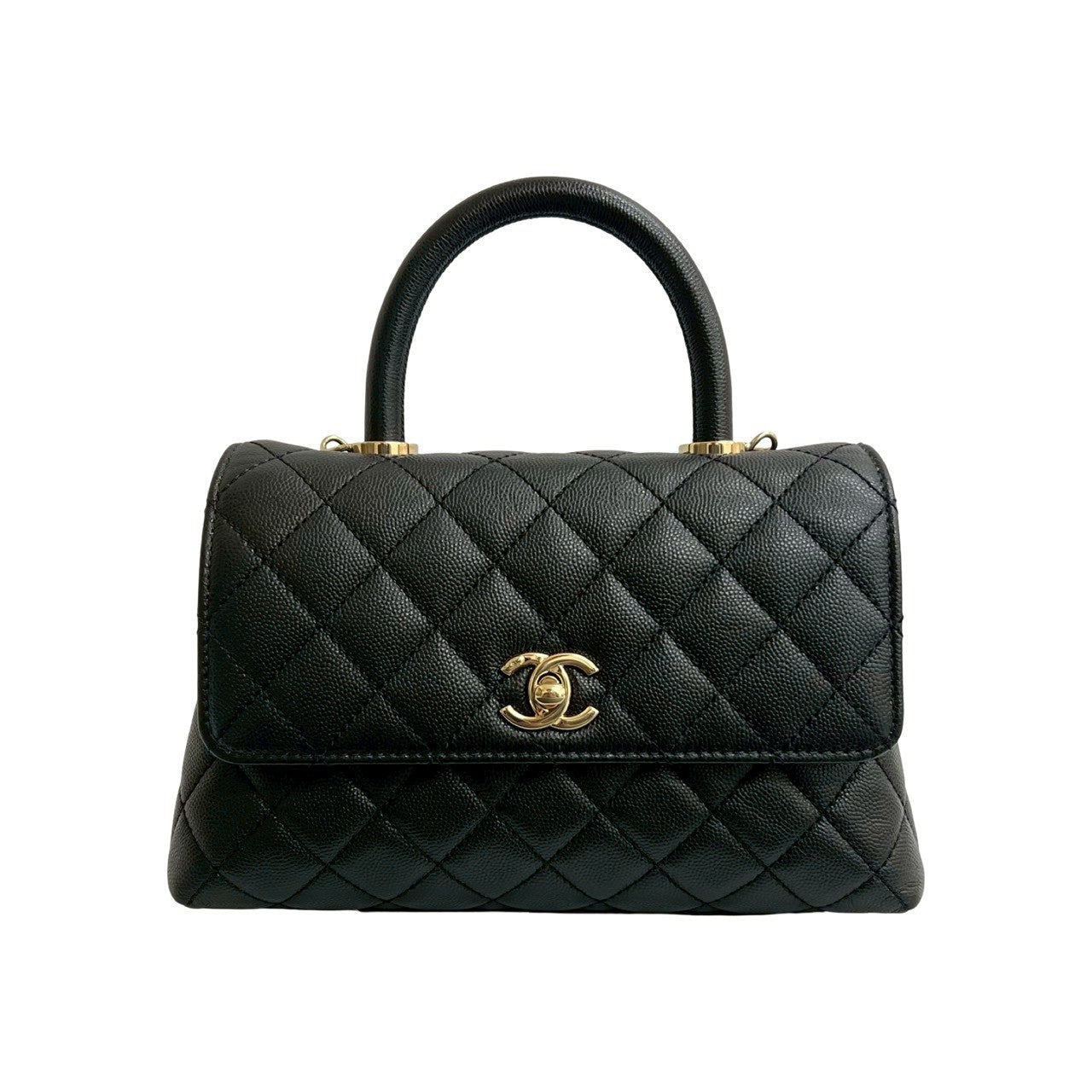 Chanel Coco Handle Matelassé Caviar 2way Handbag