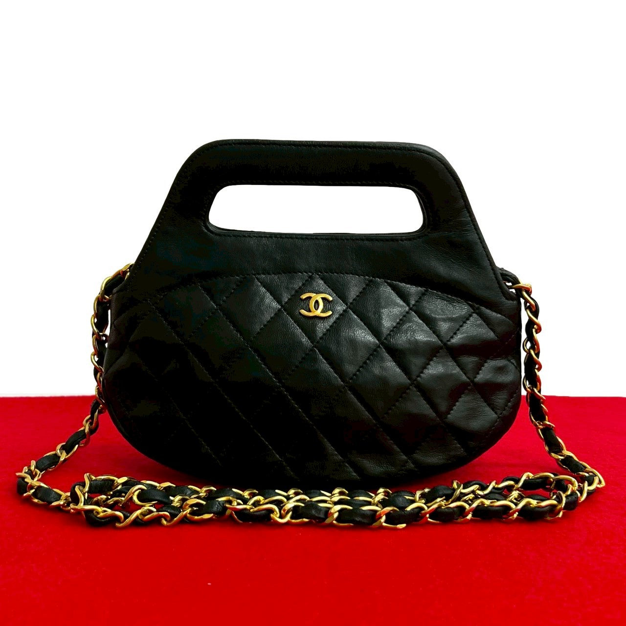 Chanel Leather 2way Handbag