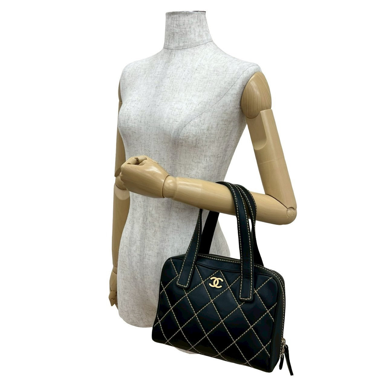 Chanel Wild Stitch Leather Handbag