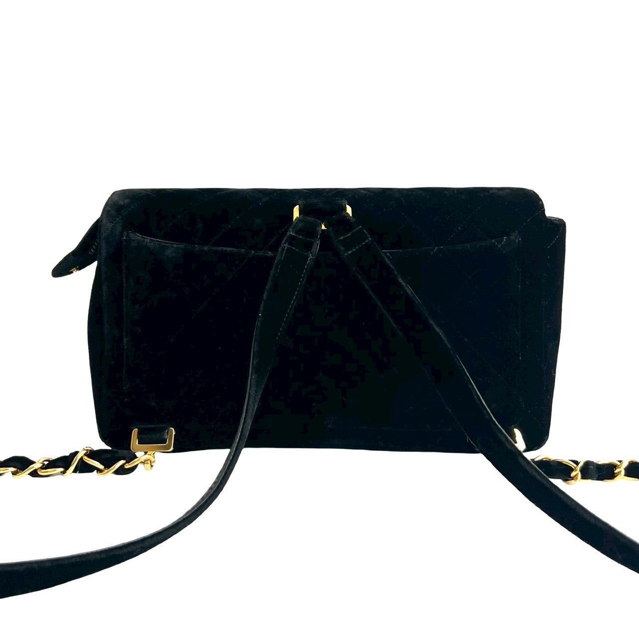 Chanel Matelassé Velour Leather Backpack