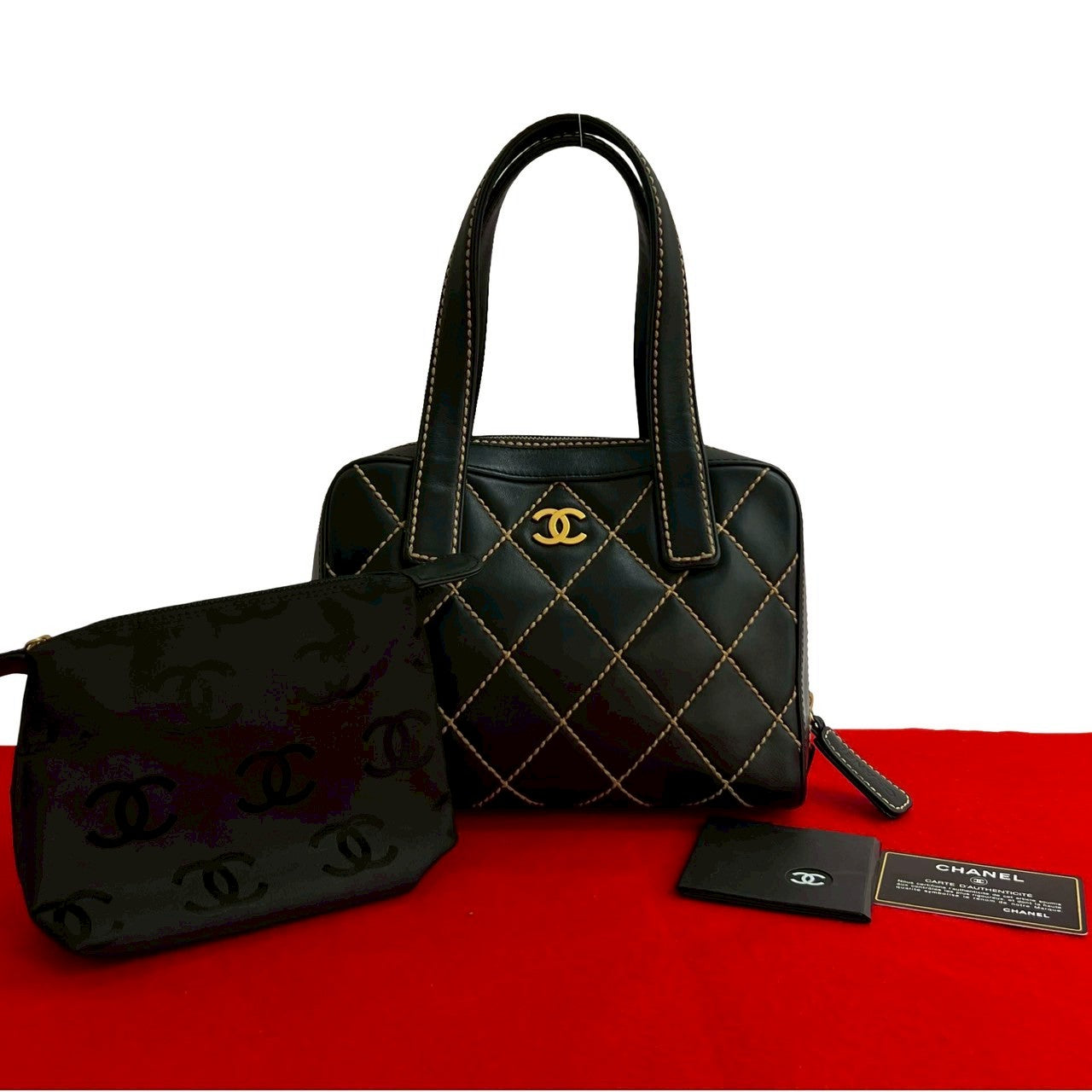Chanel Wild Stitch Leather Handbag