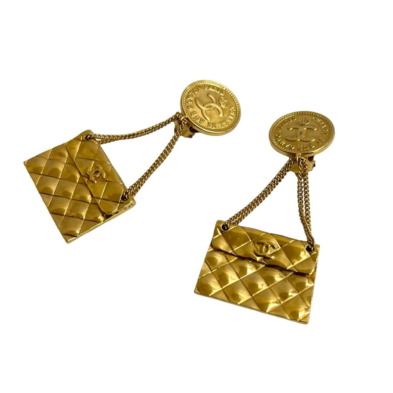 Chanel Coco Mark Matelassé Earrings