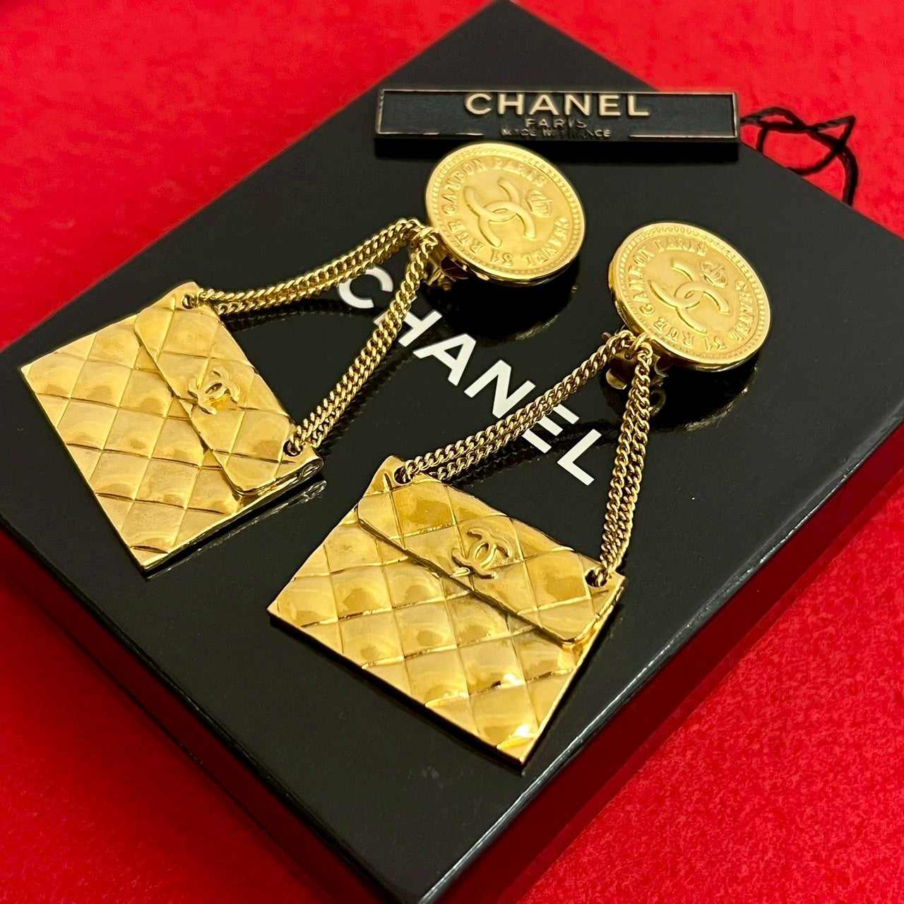 Chanel Coco Mark Matelassé Earrings