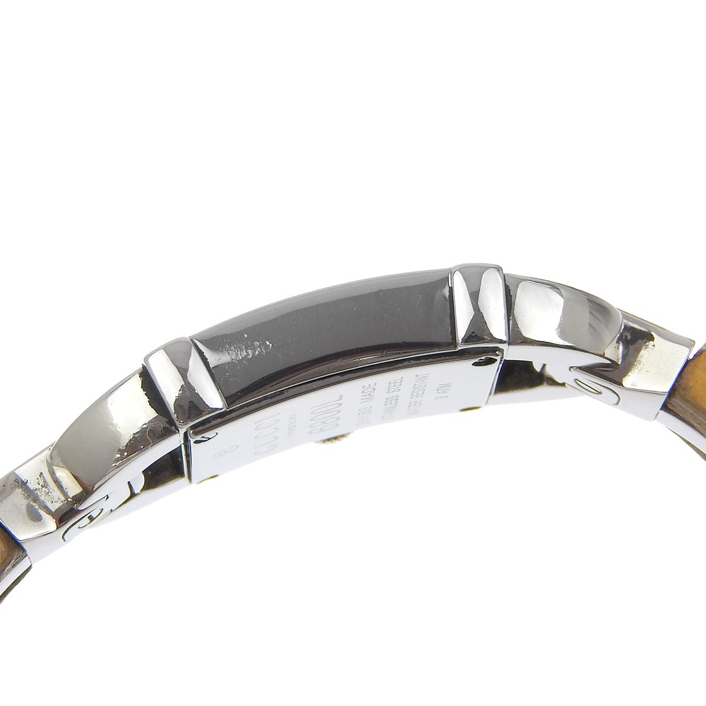 GUCCI Watches Quartz 6800L Stainless Steel, Bamboo beige Ivory dial Women  d