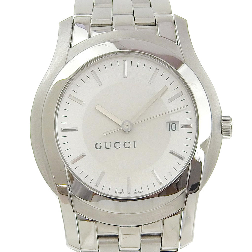 GUCCI Watches Quartz 5500XL Stainless Steel Silver Silver dial mens  d
