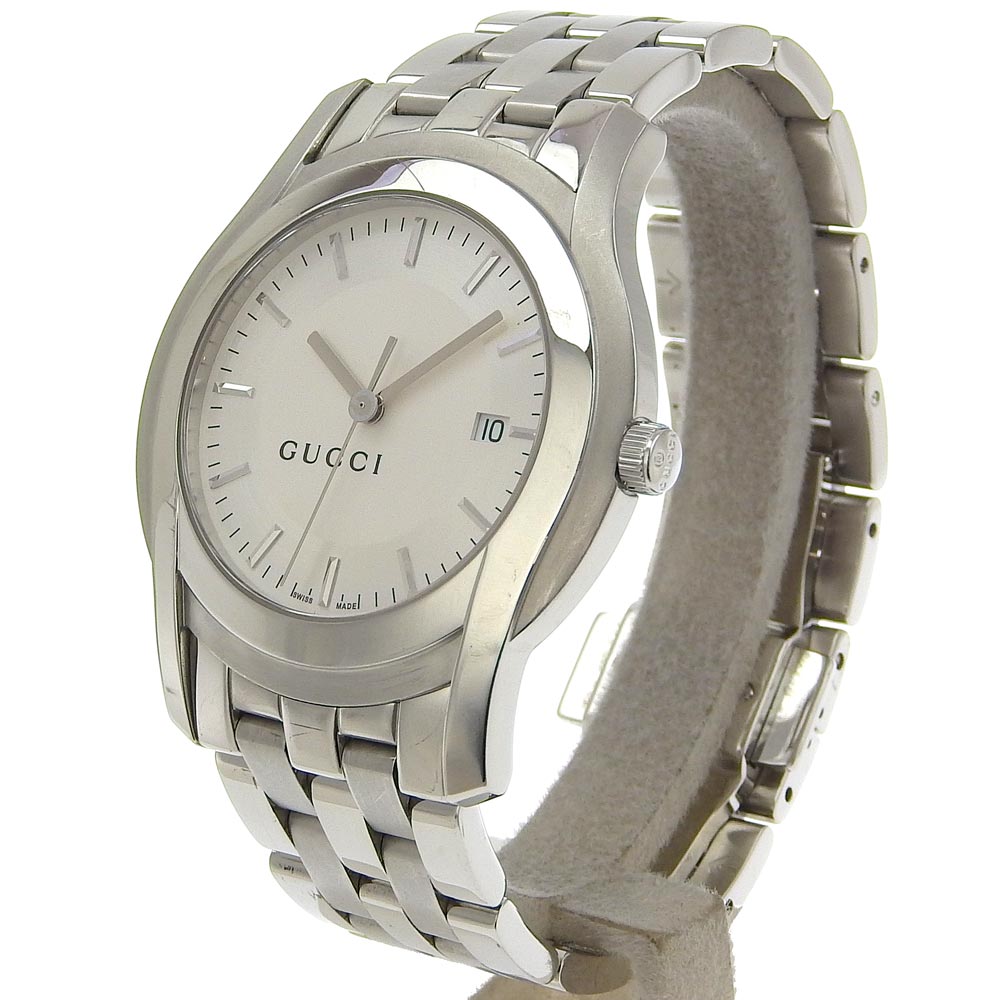 GUCCI Watches Quartz 5500XL Stainless Steel Silver Silver dial mens  d