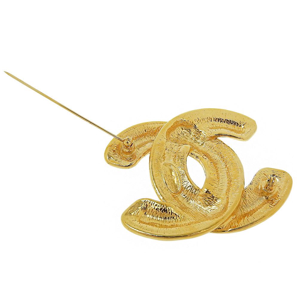 CHANEL Brooch Plated Gold gold   Matrasse COCO Mark Women  d