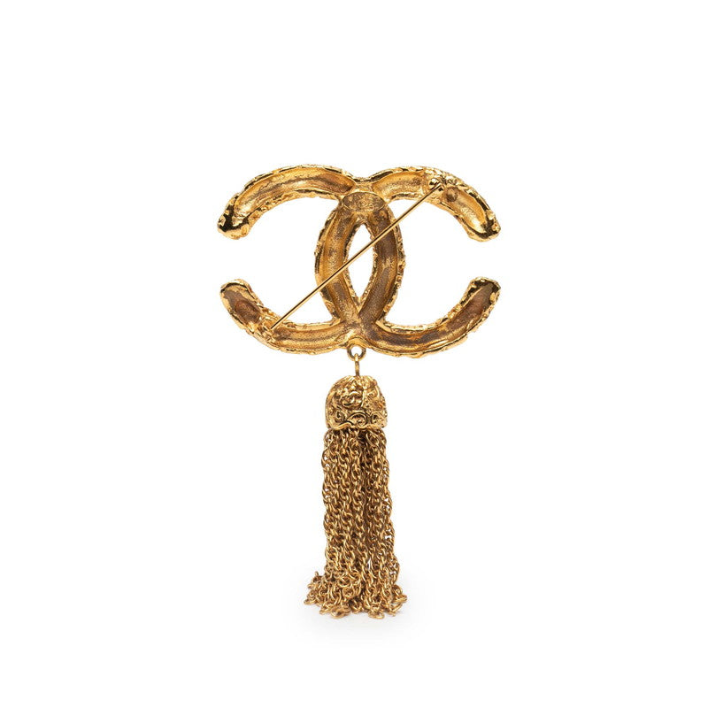Chanel Coco Mark Lava Fringe Brooch