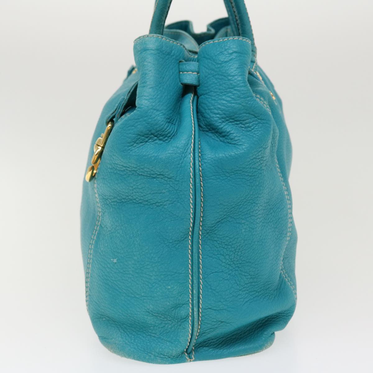 Luxury CELINE Shoulder Bag Leather Light Blue  im428