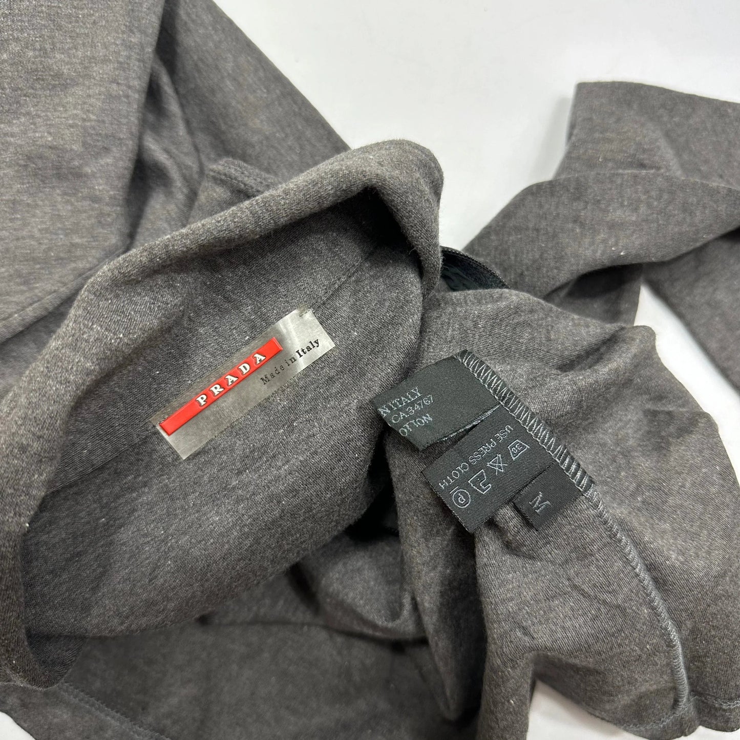 Prada Sport SS99 Grey Zip Shirt - 8