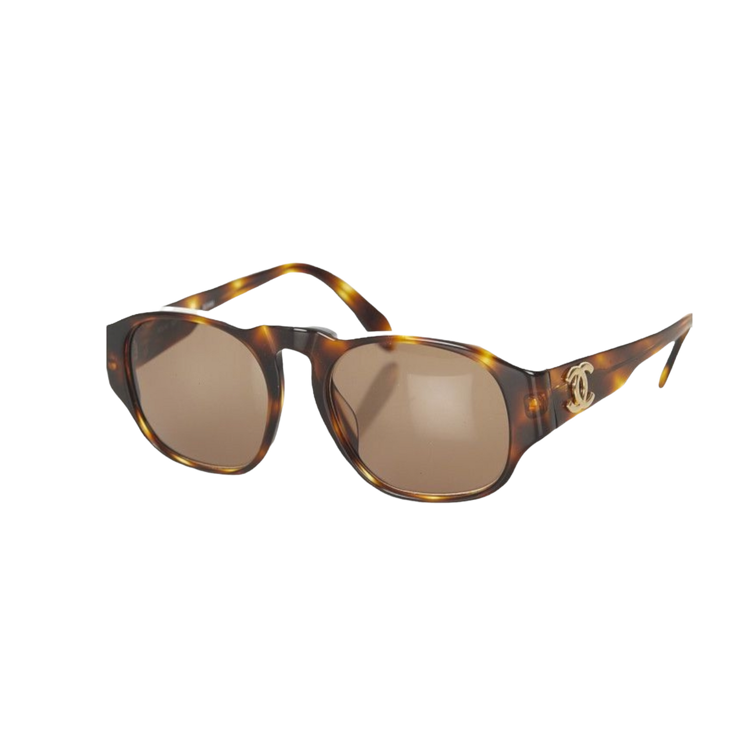 Chanel    Round Tinted Sunglasses Brown