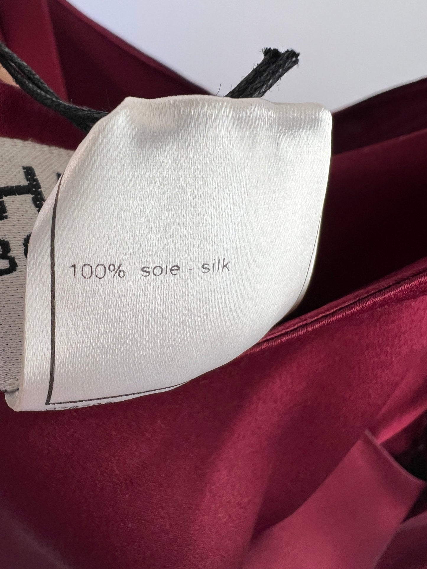 Chanel   98A Burgundy Silk Wrap Dress Size FR 38 ( UK 10)