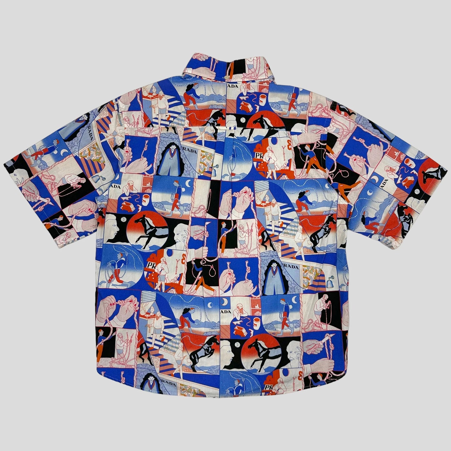 Prada SS17 Rope Print Button Down Shirt - S/M
