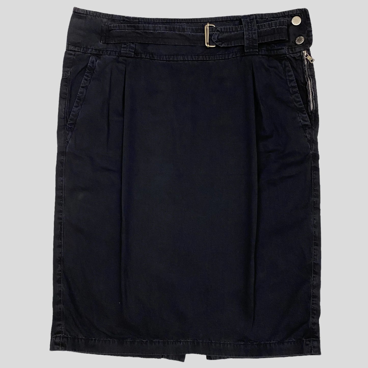 Prada Sport 2004 Midi Belted Cargo Skirt - 12-16