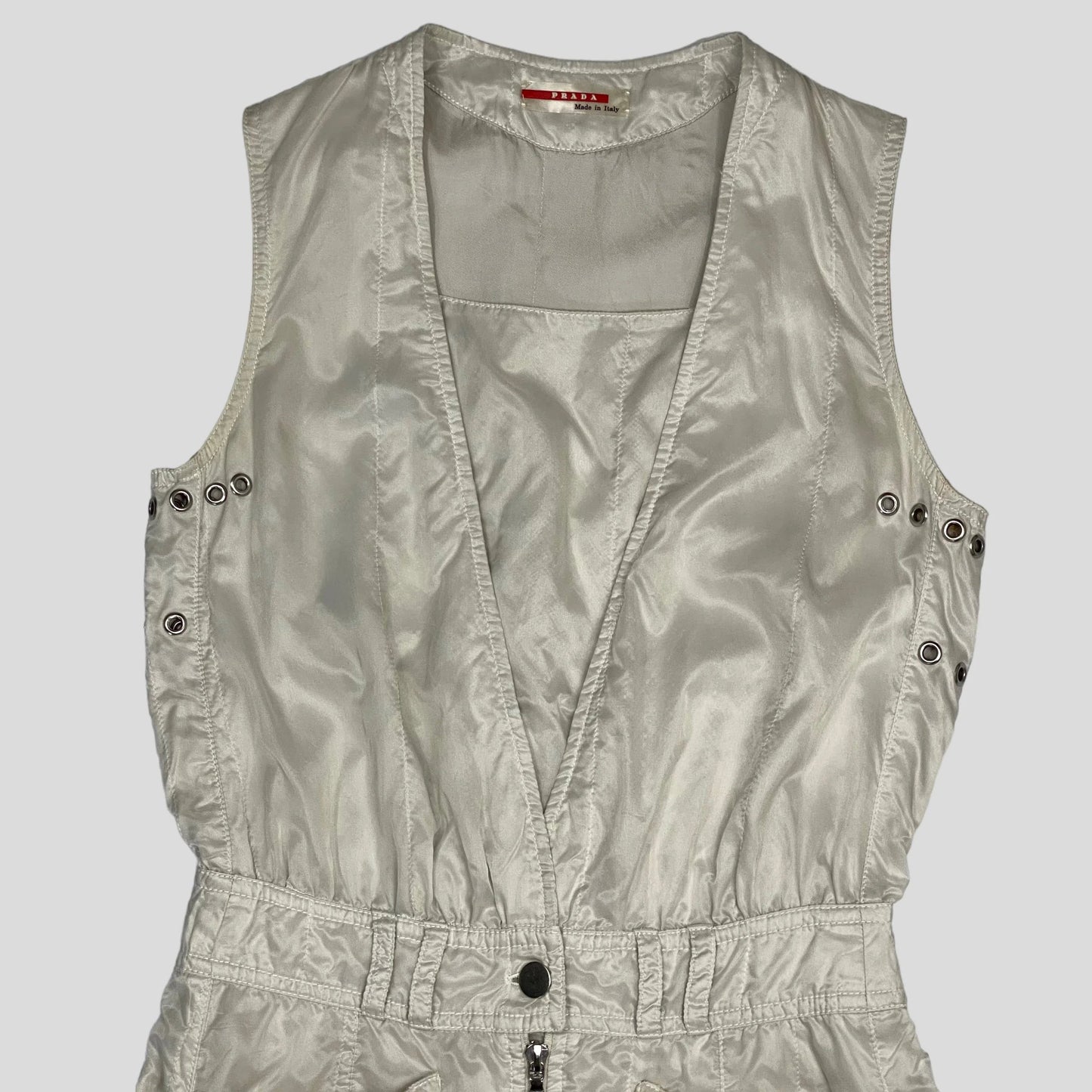 Prada Sport 00’s Nylon Shimmer Cargo Dress - UK6/8