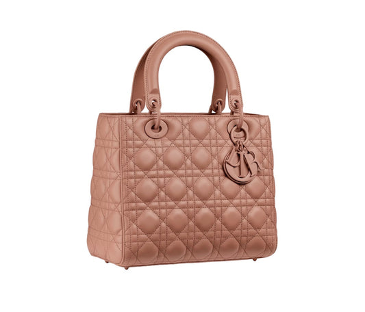 Lady Dior Medium Ultra Matte Pink