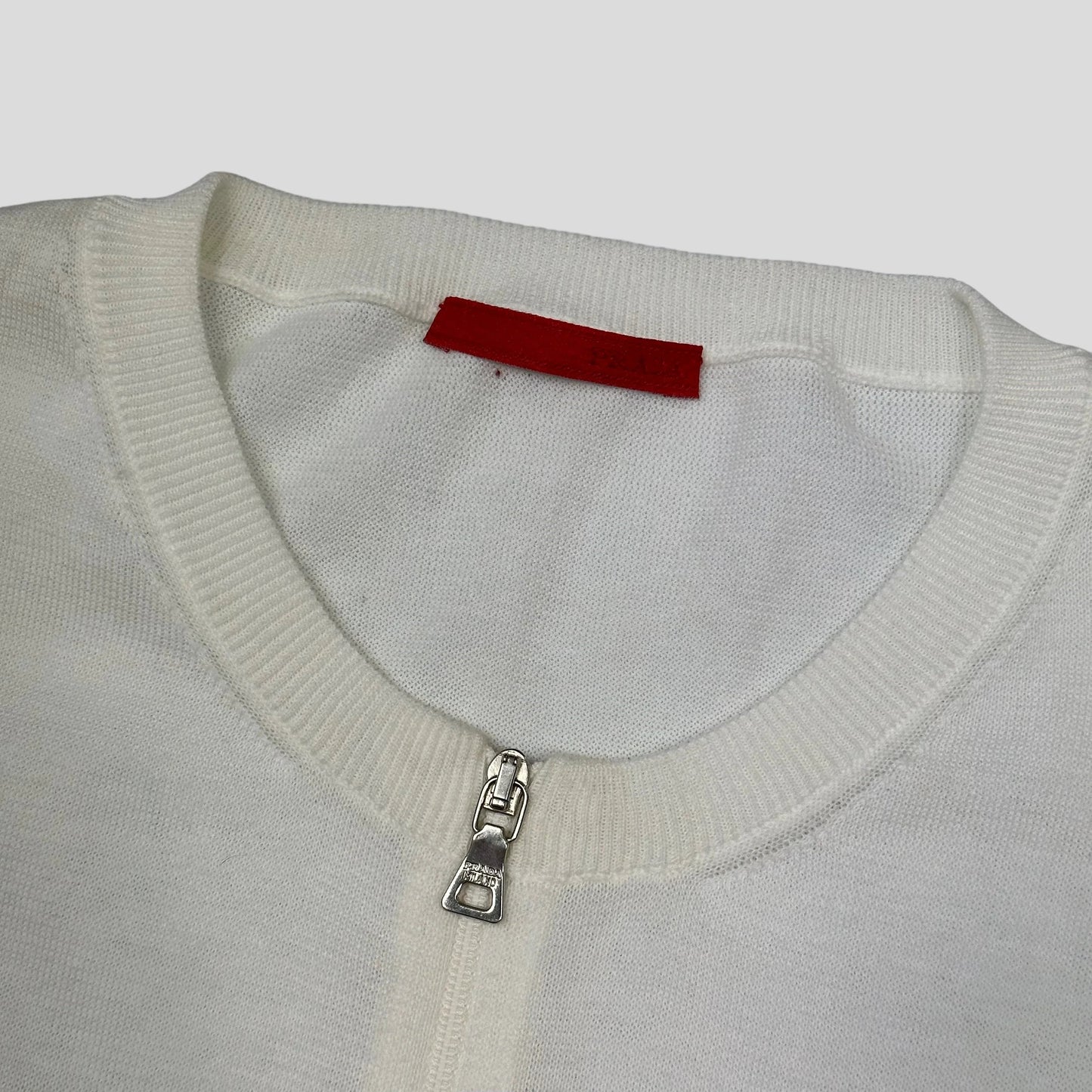Prada Sport 2008 Zip-up Knit Vest Top - 10-12