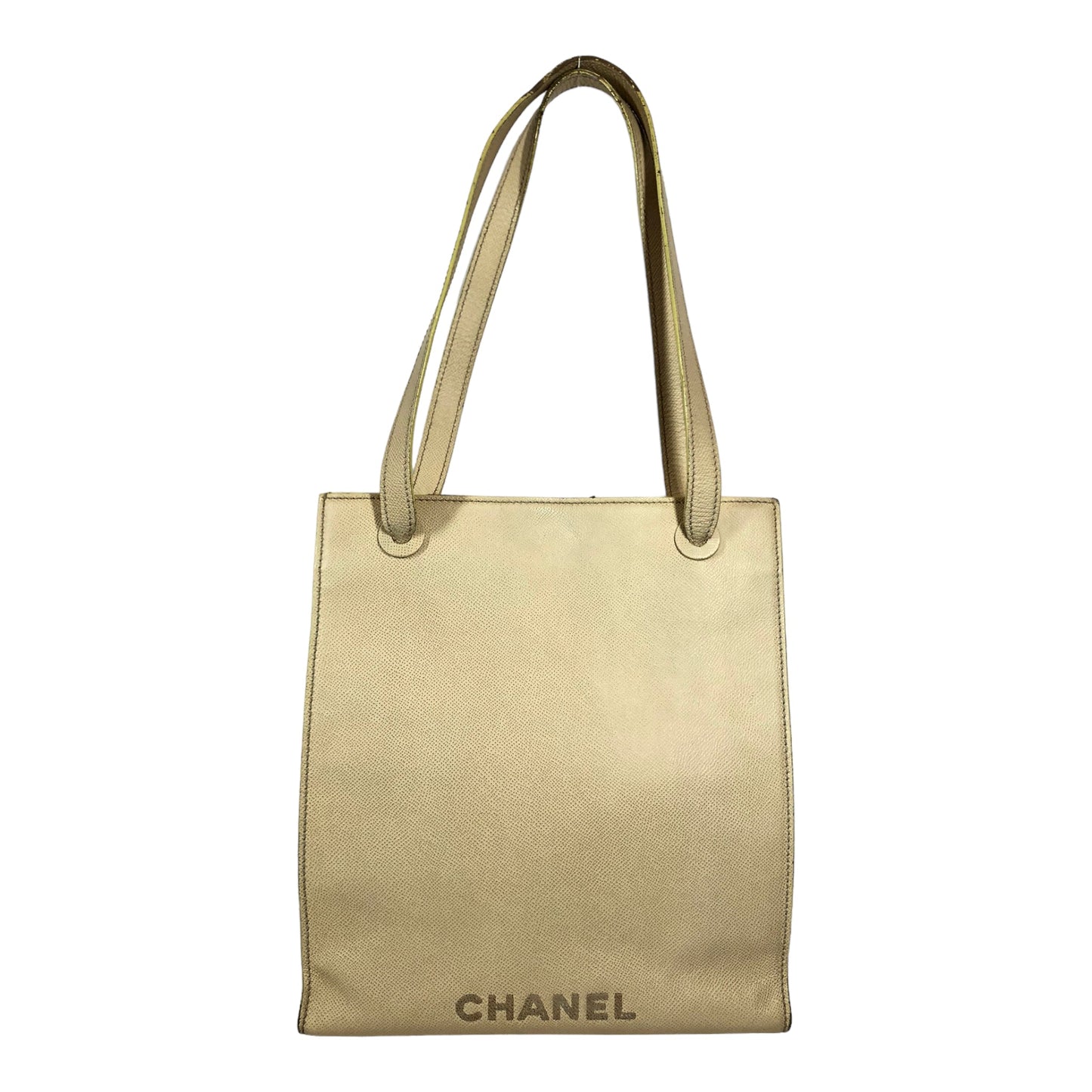CHANEL   Bag -- Plain Leather CRM W [Designers] Design   SHOPPER BAG