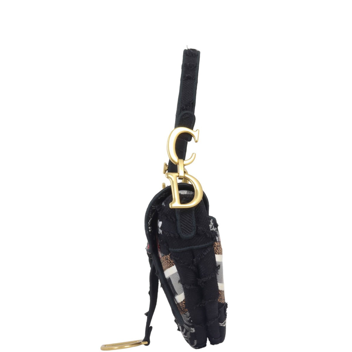 Dior Saddle Bag Embroidered Camouflage Flowers