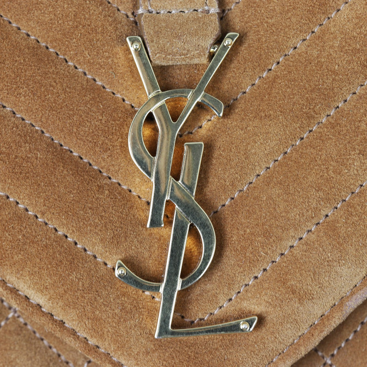 Saint Laurent Monogram Mix Matelasse Envelope Chain Bag Suede Medium