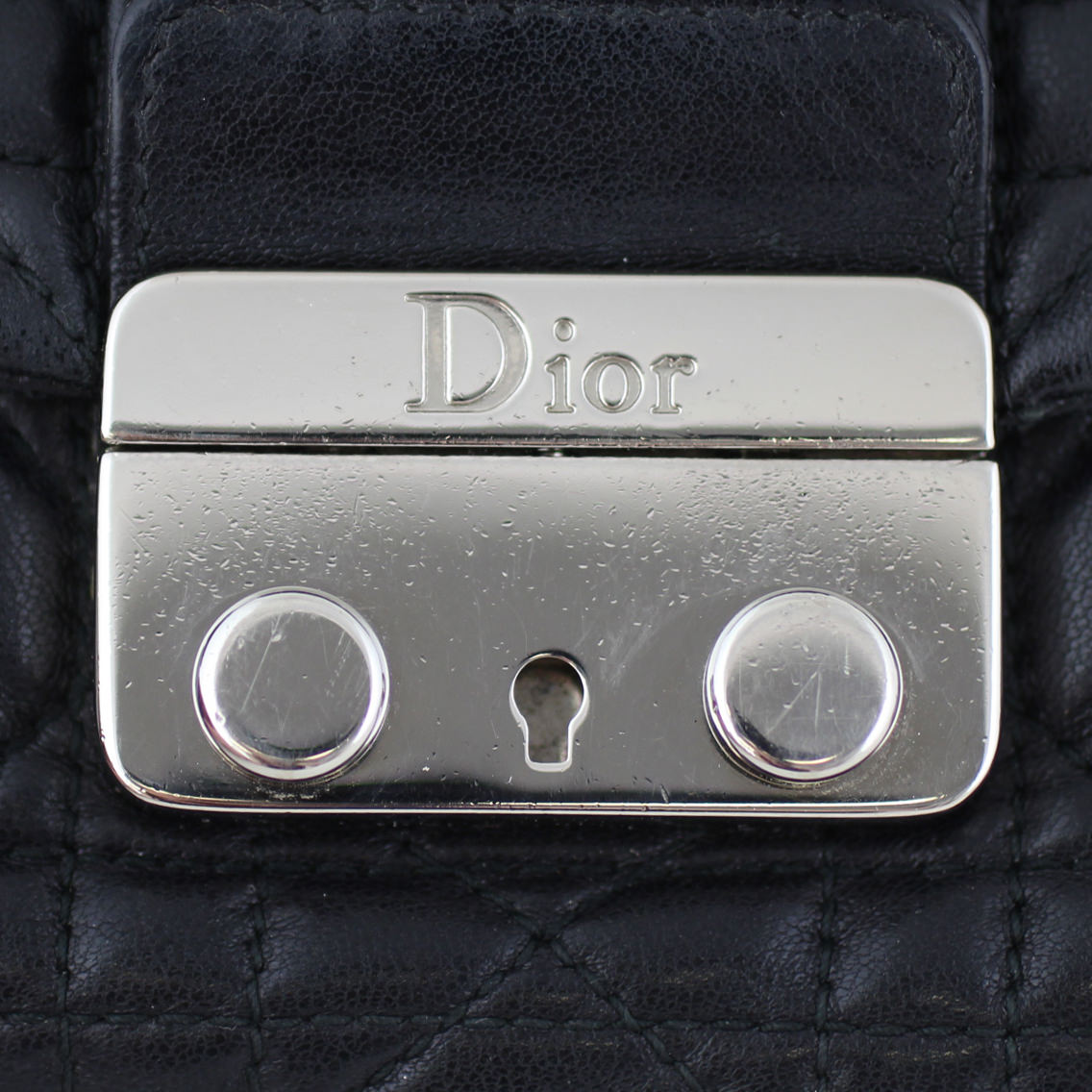 Dior Cannage New Lock Pouch Bag