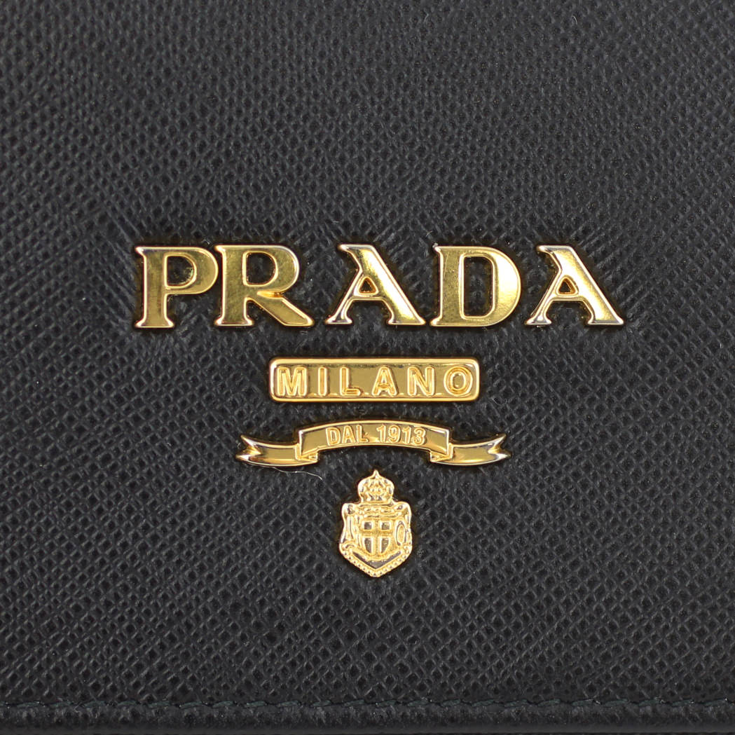 Prada Saffiano Lux Chain Wallet