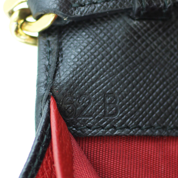 Prada Saffiano Lux Chain Wallet