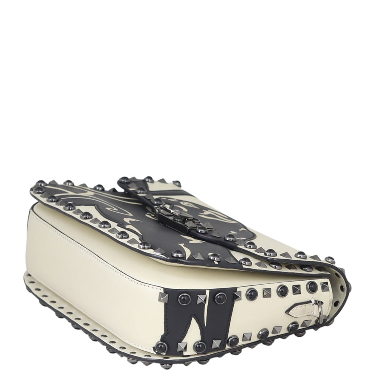 Valentino Rolling Rockstud Panther Guitar Strap Crossbody