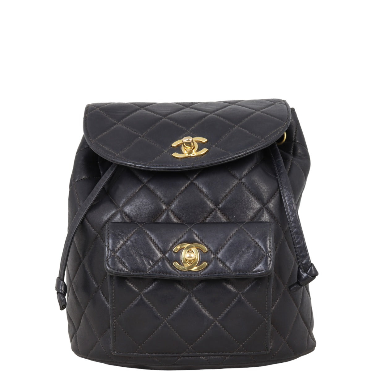 Chanel Duma Quilted Backpack   | Black