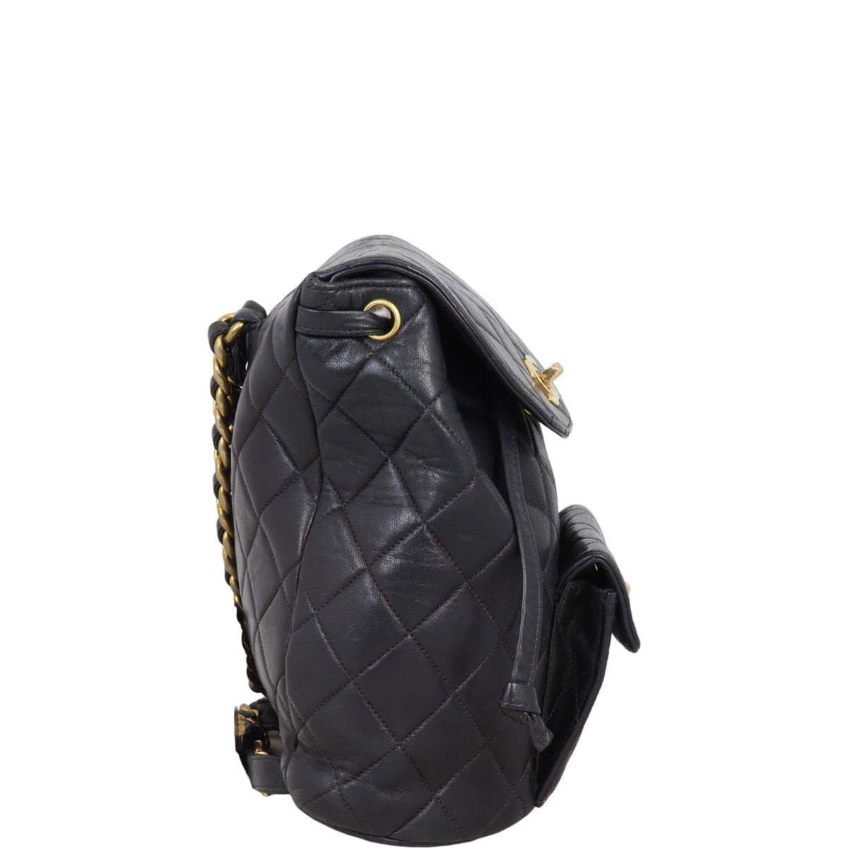 Chanel Duma Quilted Backpack   | Black
