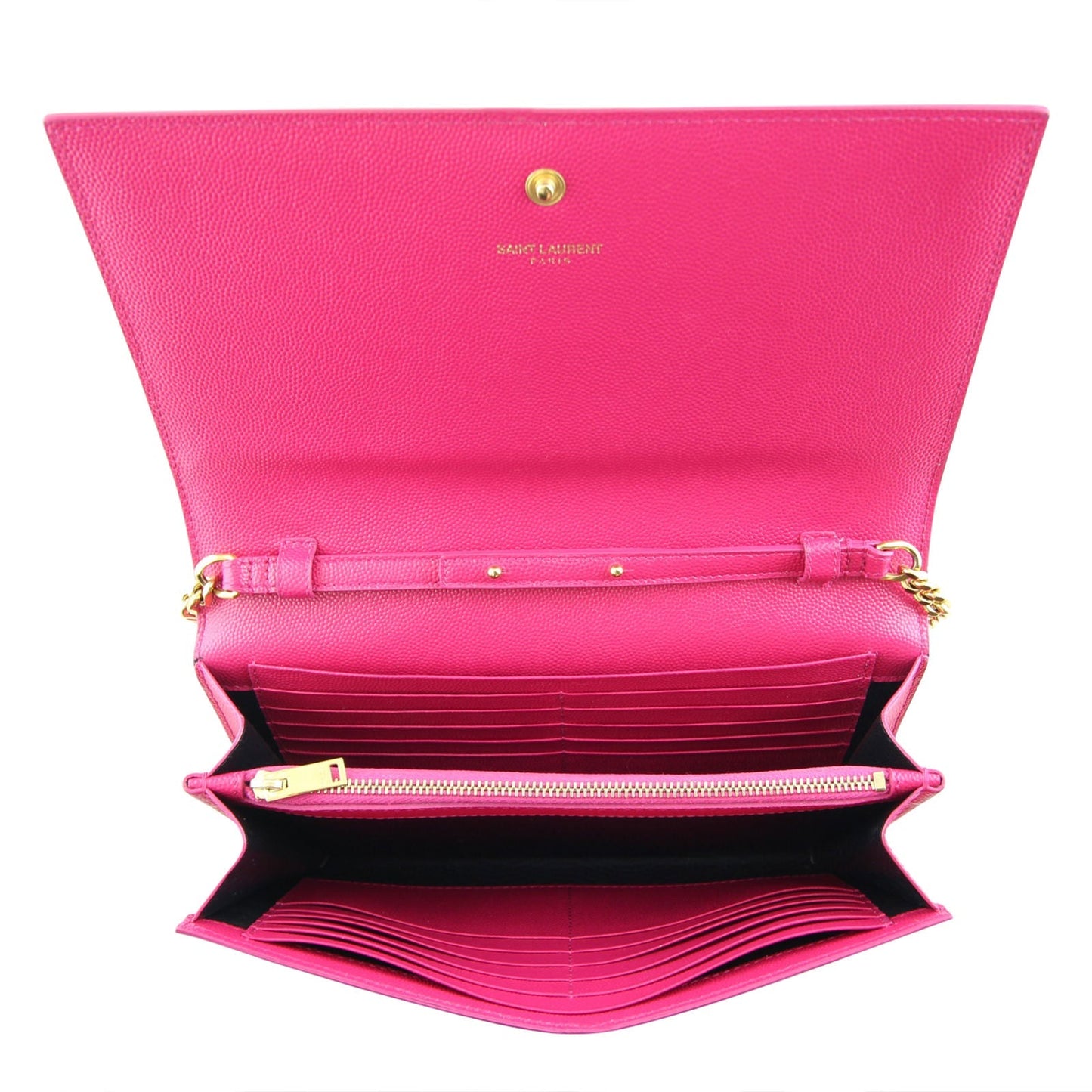 Saint Laurent Monogram Wallet on Chain