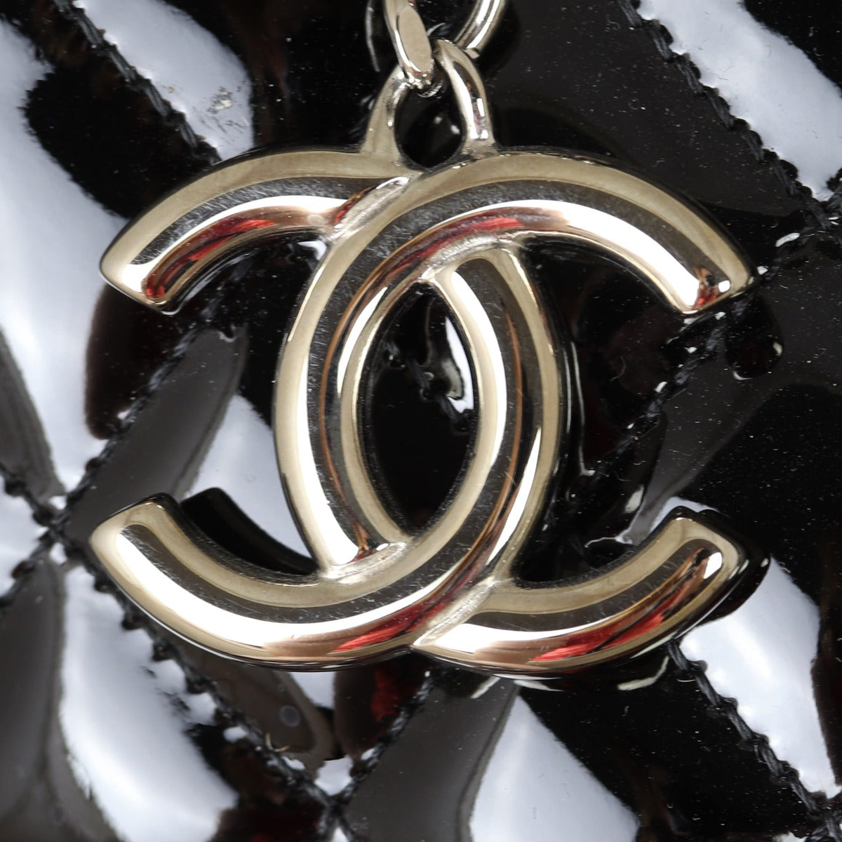 Chanel Mademoiselle Bowler Bag Patent Large