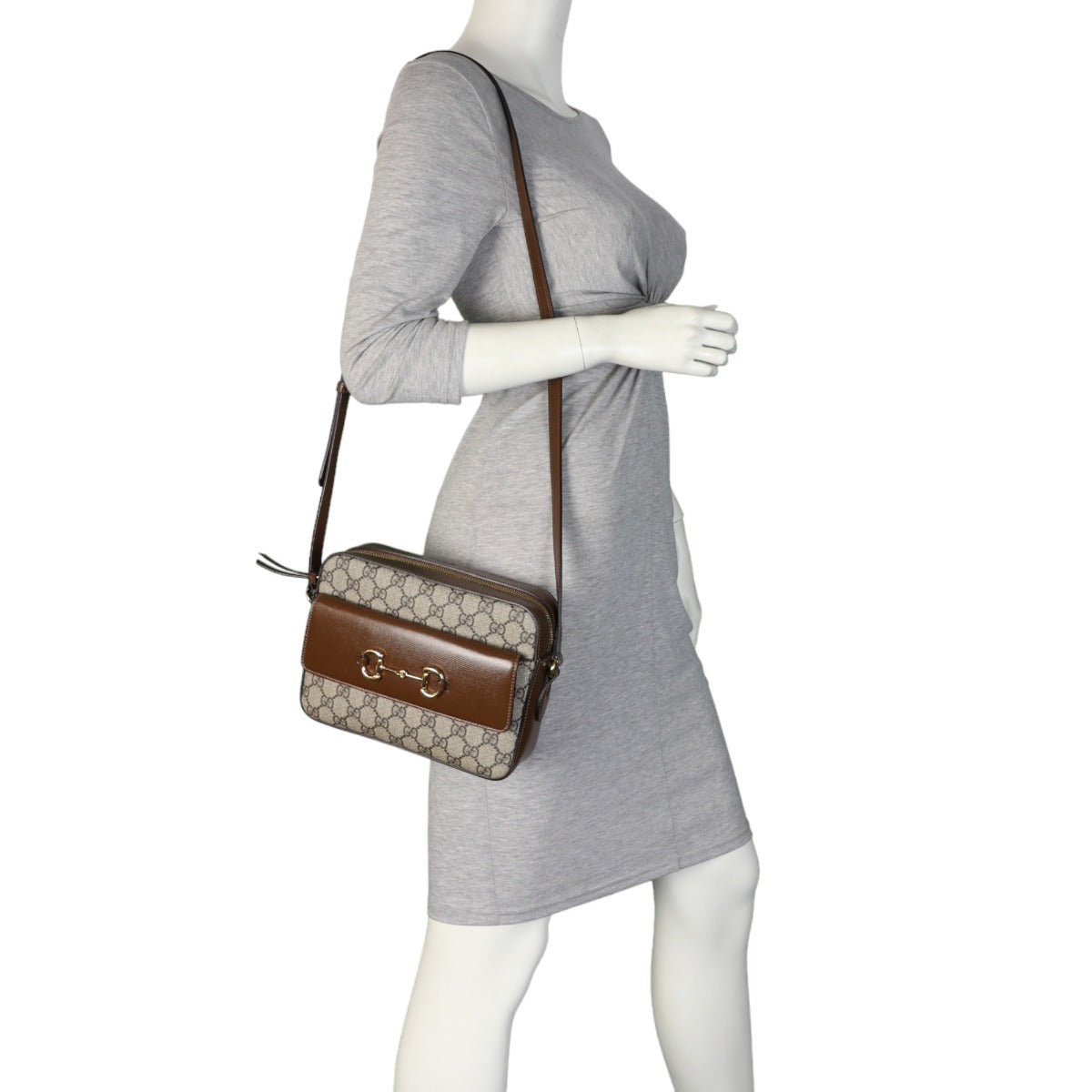 Gucci GG Supreme Horsebit 1955 Shoulder Bag Small