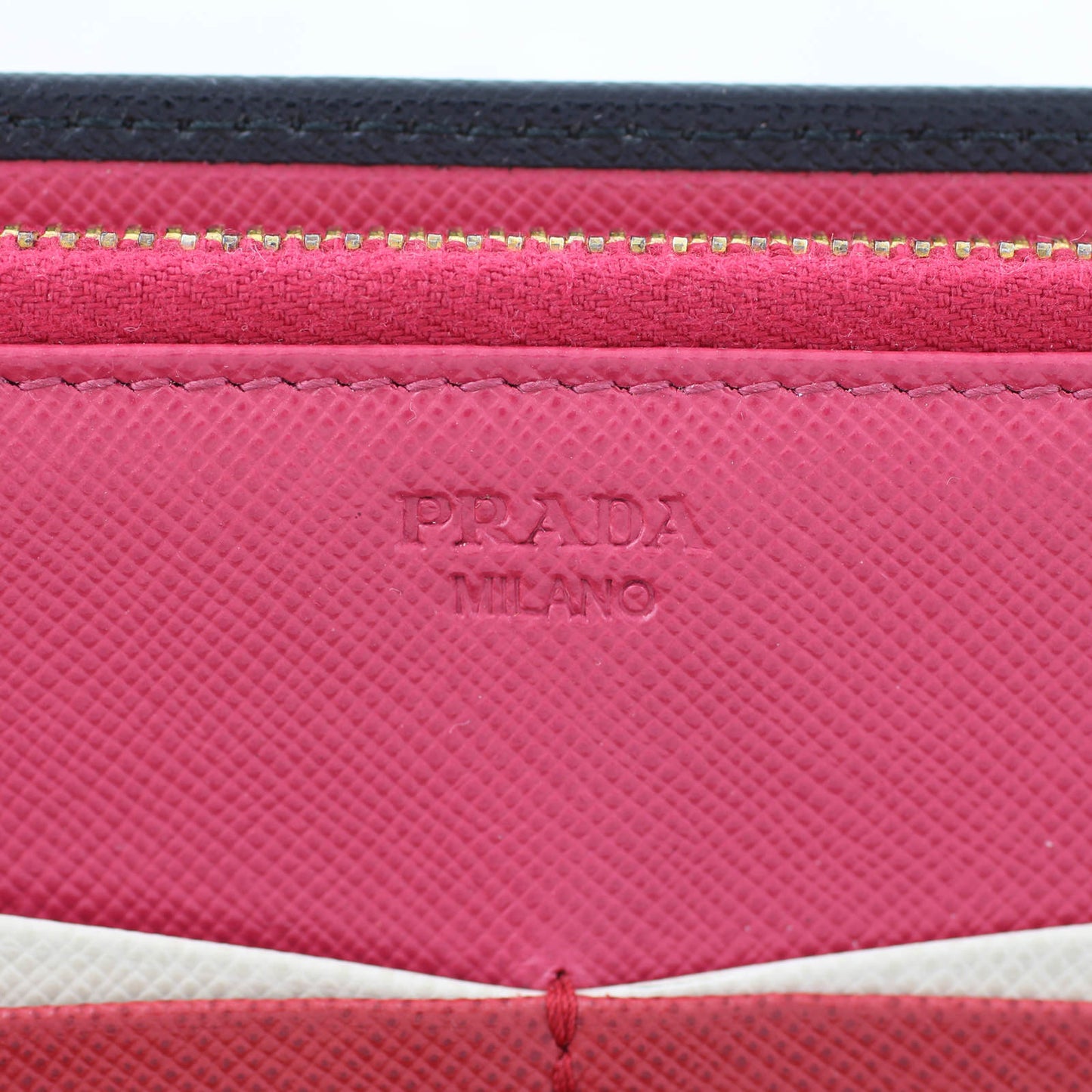 Prada Saffiano Bifold Multicolour Wallet