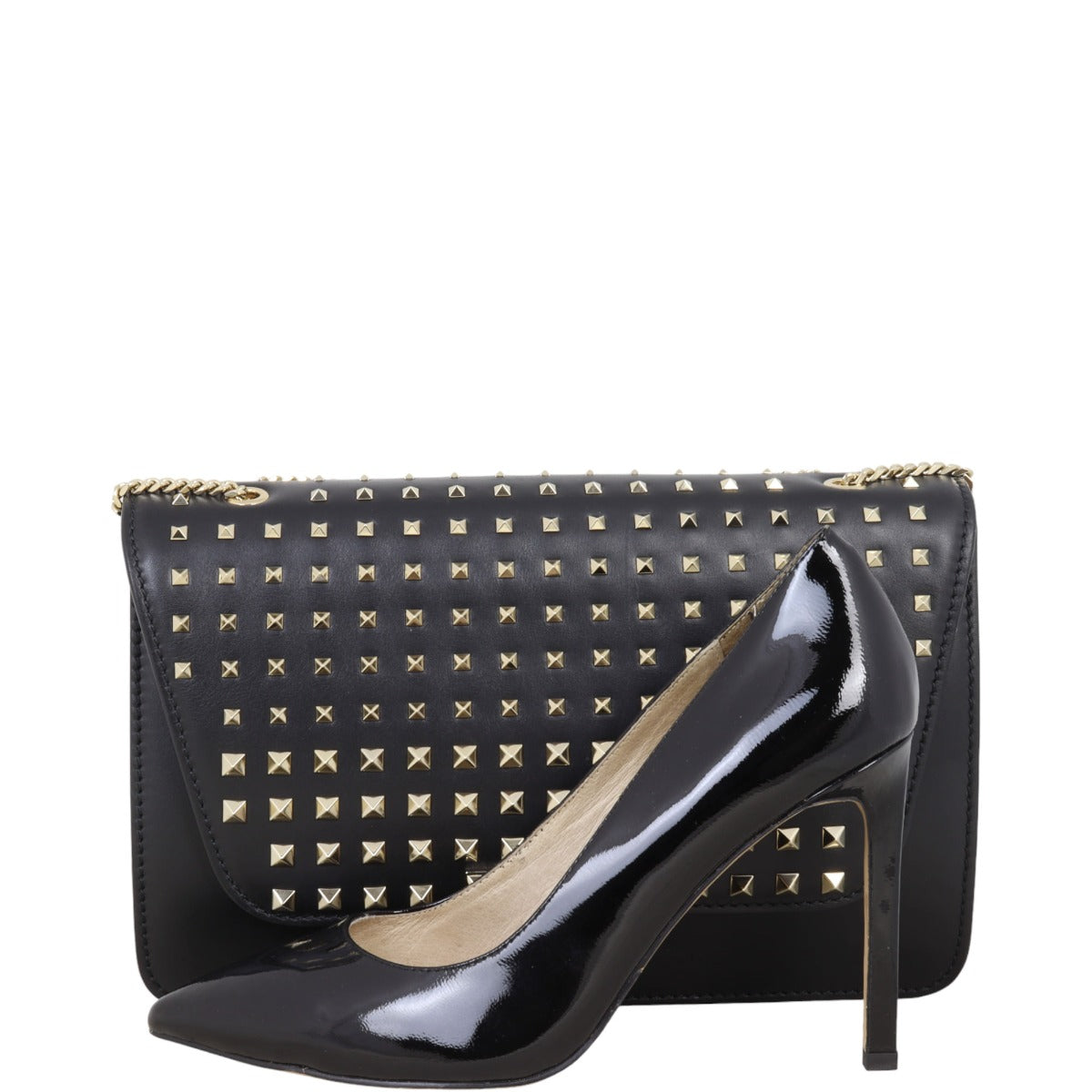 Valentino Rockstud Spike Demilune Bag Medium